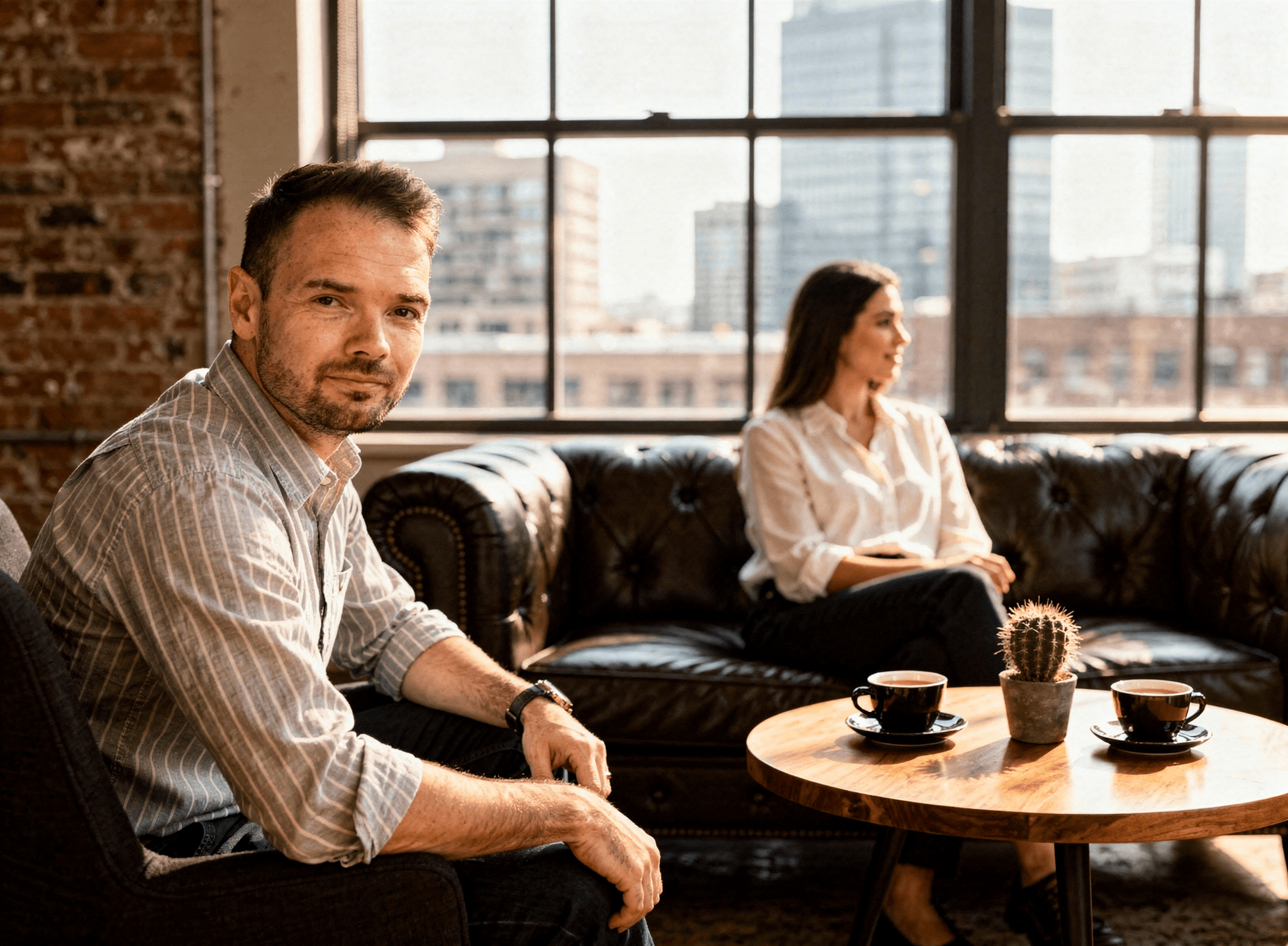 Kevin Biernacik im Kundengespräch